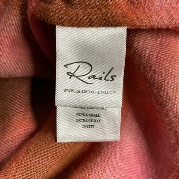 Rails Tierra Plaid Button Down Shirt size XS - Picture 10 of 13